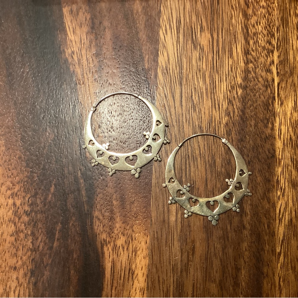 Hoop earrings.